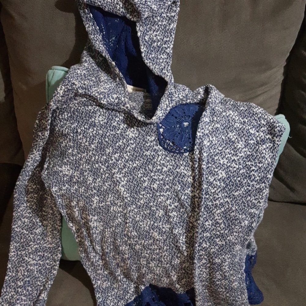 Knit and Lace Sweat shirt Girl's